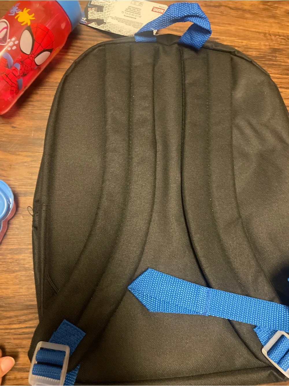 Spiderman Red and Blue Backpack Lunch Set with Bottle and Snack Box